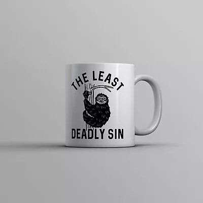 Buy The Least Deadly Sin Mug  Funny Lazy Sloth Joke Novelty Cup • 9.16£