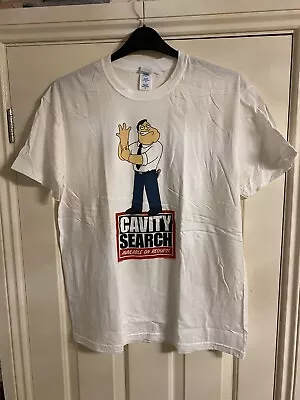 Buy AMERICAN DAD - STAN SMITH CAVITY SEARCH White Men's L Large T-Shirt NEW • 2£