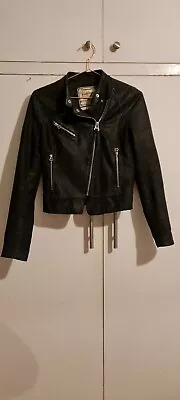 Buy New Look Vintage Leather Jacket Size 10. Good Condition • 10£