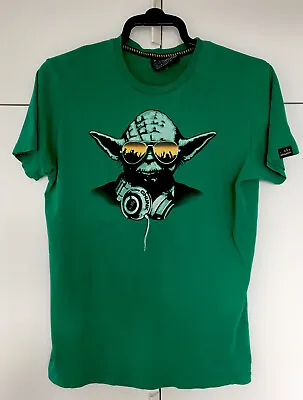Buy Yoda T-Shirt Chunk Clothing DJ Star Wars Tee Lucasfilm Green Size Small • 6.50£