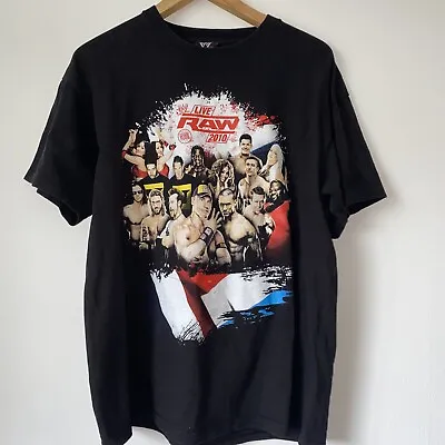 Buy WWE RAW Live 2010 T Shirt XL Back & Front Graphic Heavy Cotton  • 5.99£