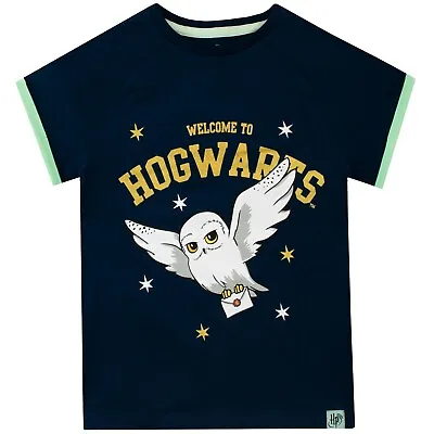 Buy Harry Potter T-Shirt | Girls Hogwarts Tee | Kids Harry Potter Hedwig Owl Top • 11.99£