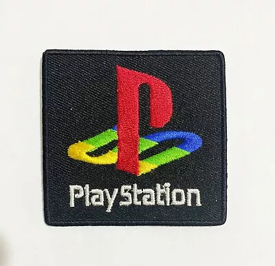 Buy Playstation Logo Badge/patch Iron/sew Embroiderd Badge Multi Colour • 2.65£