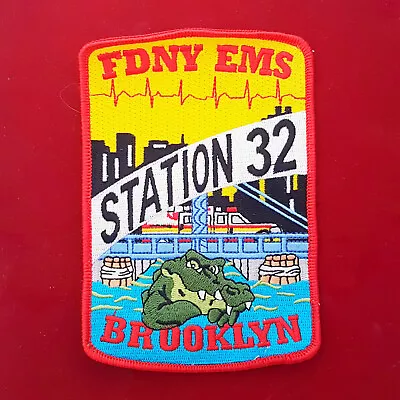 Buy Patch Firefighter F.D.N.Y. USA Station 32 #3 • 8.57£