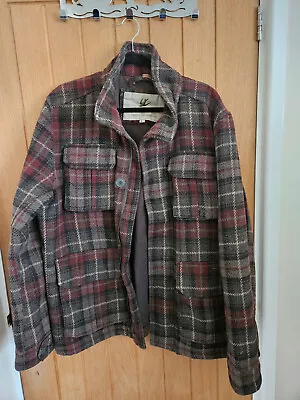 Buy Men's Rocha John Rocha Grey & Red Checked Jacket Size L Used Good Condition • 14.99£