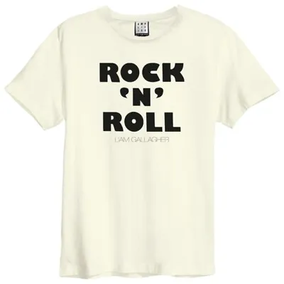 Buy Liam Gallagher Rock N Roll Amplified Vintage White T SHIRT • 20.99£