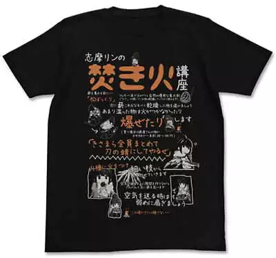 Buy T-Shirt Character Rin'S Bonfire Course Black M Size Yurucamp • 75.58£
