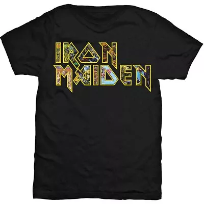 Buy Iron Maiden 'Eddie Logo' Black T Shirt - NEW • 29.39£