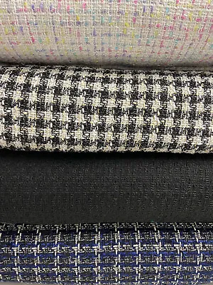 Buy Wool Blend Fashion Tweed Fabric By 1/2 Metre* Various Colours & Designs • 5.25£
