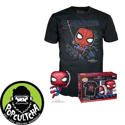 Buy Spider-Man: No Way Home - Spider-Man Diamond Glitter Pop! Vinyl & T-Shirt Set • 25.02£