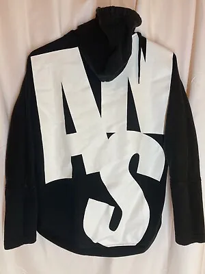 Buy Vans Womens XS Black Full Back Logo Spellout Full Zip Hoodie Sweatshirt • 18.89£