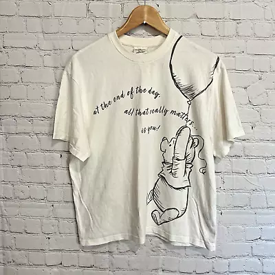 Buy Primark Disney Winnie The Pooh Cotton T-Shirt Size XS 6/8 Cream • 3£