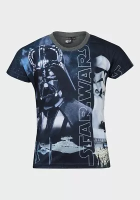 Buy Star Wars Childrens Tshirt Darth Vader Storm Trooper • 7.99£