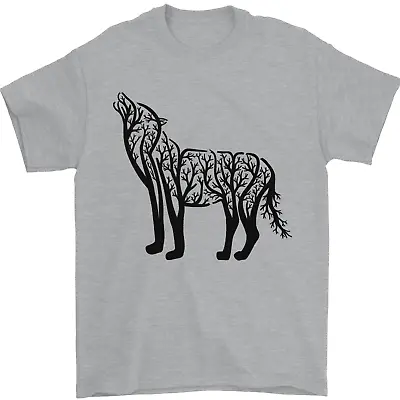 Buy Wolf Tree Animal Ecology Mens T-Shirt 100% Cotton • 9.48£
