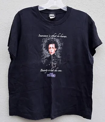 Buy Vintage Edward Scissorhands Tim Burton Movie T Shirt Johnny Depp Innocence 2004 • 61.05£