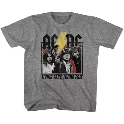 Buy Kids AC/DC Living Easy Living Free Rock Roll Music Band T-Shirt • 19.29£