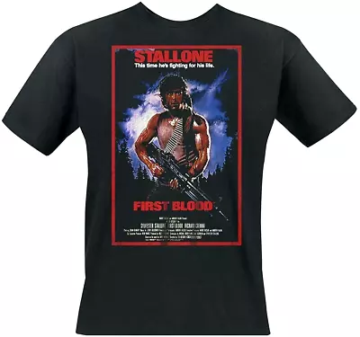 Buy 45x Rambo First Blood Official Mens T Shirts - Job Lot Wholesale • 199.99£