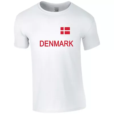 Buy Denmark  Euro  T Shirt & Cap Football Your Country  Pristine Finish • 17.99£