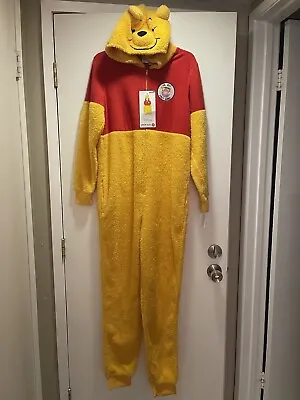 Buy NWT Winnie The Pooh Bear Pajamas Women Union Suit One Piece Costume Small/Medium • 33.62£