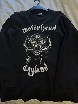 Buy Motorhead T Shirt Long Sleeve Large Mens Vintage Style Fruit Of The Loom Black • 15£