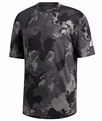 Buy Adidas Camo T-Shirt Mens Black Short Sleeve Gym T Shirt Running Top Casual Tee • 16.99£
