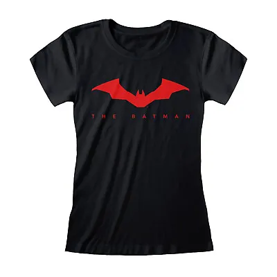 Buy The Batman Bat Logo T Shirt Official DC Comics Movie Ladies Fitted NEW • 9.99£