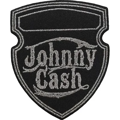 Buy JOHNNY CASH Iron-On Patch: METALLIC SHIELD: Official Licenced Merch Fan Gift • 4.30£