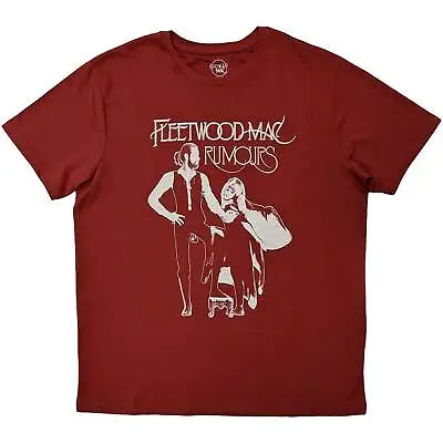 Buy FLEETWOOD MAC    Unisex T- Shirt - Rumours  -Red Cotton • 16.99£