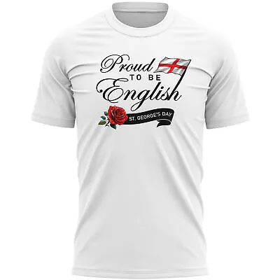Buy St George's Day Proud To Be English Mens T Shirt Shirt Gifting Him Flag Saint... • 16.99£