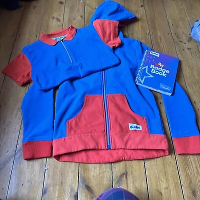 Buy Girl Guides Zipped Hoodie Top & T-shirt / Polo Top  Size 30” Age 11 • 28£