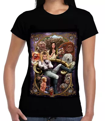 Buy LABYRINTH  - Horror Movie - Womens Capsleeve T-Shirt / Pinhead / Bowie / • 18.45£
