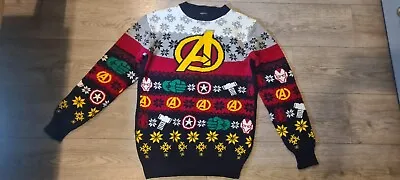 Buy Marvel Avengers Christmas Jumper Mens Small • 19.99£