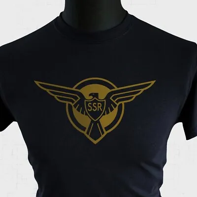 Buy SSR Logo T Shirt Super Hero Captain Stark Black • 15.99£