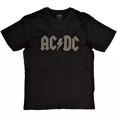 Buy AC/DC Logo Black Hi-Build T-Shirt NEW OFFICIAL • 16.59£