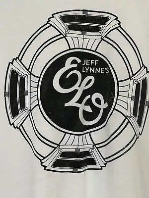 Buy ELO Jeff Lynne Vintage Style Rock Band T Shirt White Size Medium • 7.99£