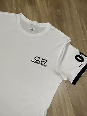 Buy Mens CP. Company T-shirt Size M White Great Con • 18£