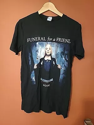 Buy Funeral For A Friend Black Band T-Shirt Medium Hours • 10£