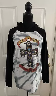 Buy GUNS-N-ROSES Ladies Size Large Fitted Pullover Hoodie  Appetite For Destruction  • 6.64£