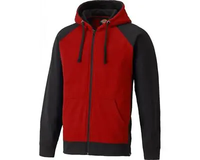 Buy Dickies Two Tone Work Uniform Hoodie Sweatshirt SH3009 Red / Black • 33.98£