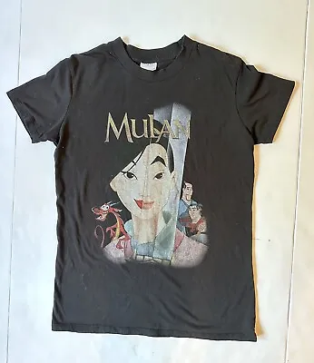 Buy Disney X Cotton On Mulan T-shirt  Size Extra Small Black Graphic • 7.68£