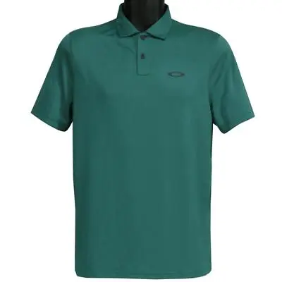 Buy Oakley Icon TN Protect RC Polo Mens Size L Large Bayberry Green Golf Tee Shirt • 21.69£