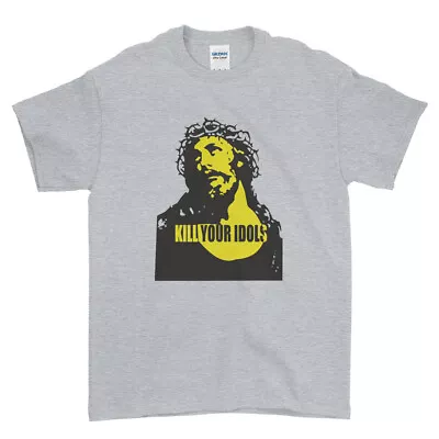 Buy Funny Jesus Novelty T-Shirt Kill Your Idol Retro Fan Men Women Tee Top • 12.99£