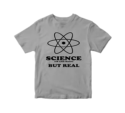 Buy Science Its Like Magic But Real T-shirt Scientific Students Parody Retro Funny • 8.99£