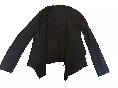 Buy Zara Basic Faux Suede Jacket Black M Barely Used • 8£