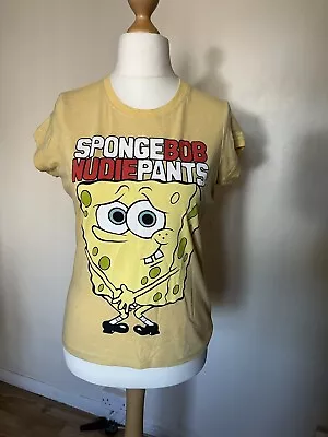 Buy SpongeBob Square Pants Ladies T-shirt Size 14 • 2.50£