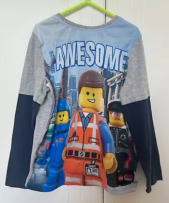 Buy Boys Lego Movie Long Sleeved T-shirt Size 8 Years • 3£
