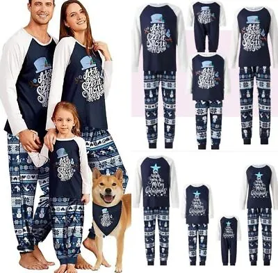 Buy UK Family Matching Christmas Pyjamas Adult Kids Xmas Nightwear Pajamas Pjs Set • 7.59£