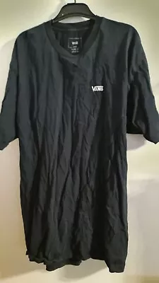 Buy F3 Black Mens Vans T Shirt Vgc Classic Fit 100% Cotton L Short Sleeve • 8.99£