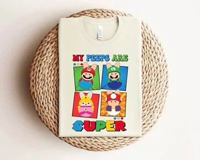 Buy My Peeps Are Super Shirt, Super Mario Easter, Toddler Easter,Funny Easter • 24.30£