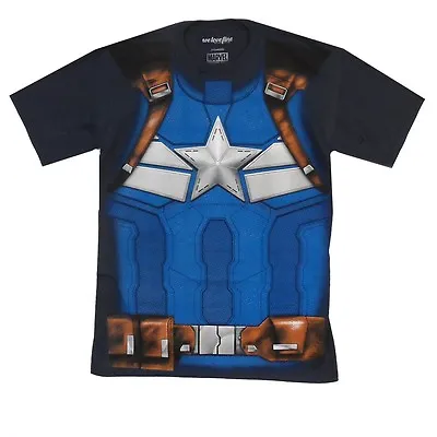 Buy Captain America Winter Soldier Costume Marvel Comics Adult T-Shirt • 67.69£